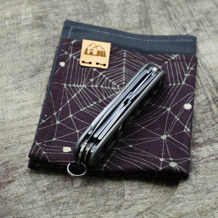 Preview: TITAN - SKELETON - montiertes Taschenmesser - Titan Grade 5  (Ti 6AI 4V)  - 93mm - Kopie