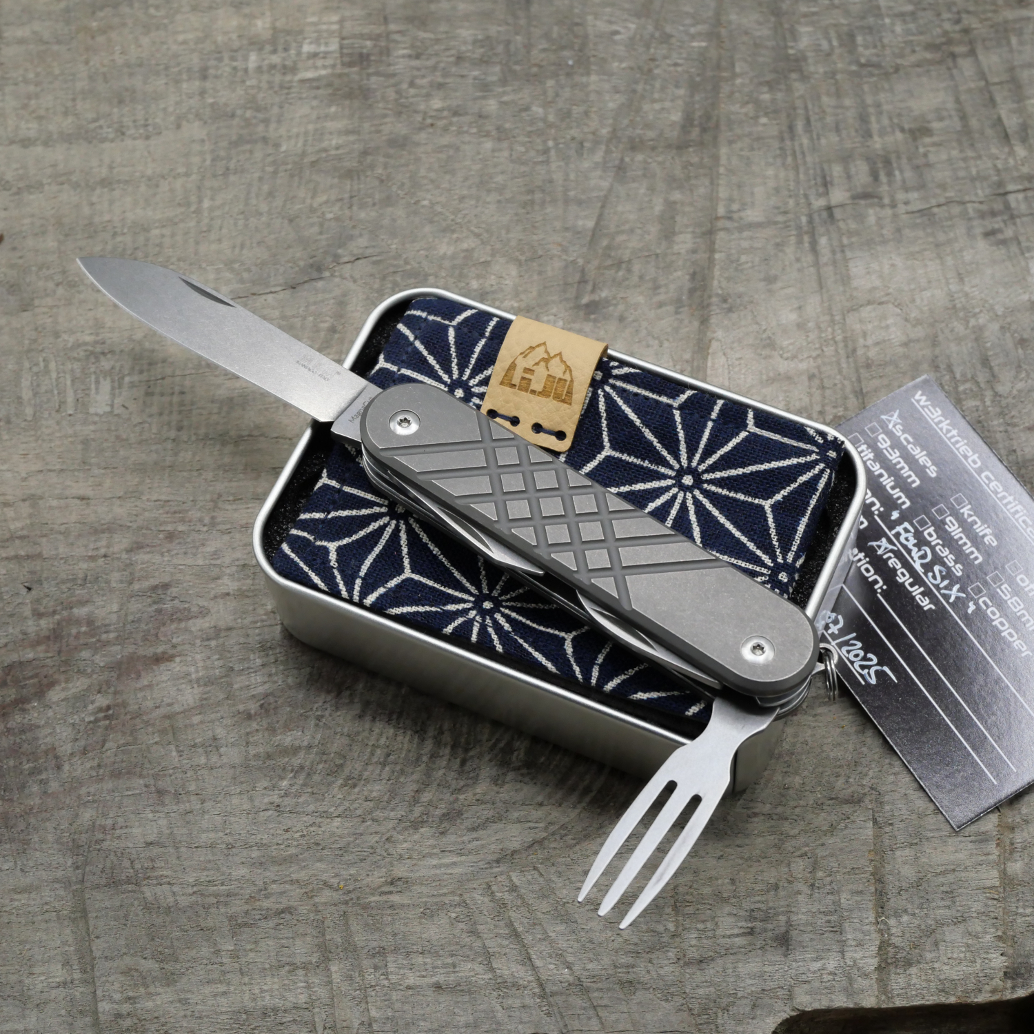 TITAN - fourseven dark wash - Griffschalen für MKM Malga - Titan Grade 5 (Ti 6AI 4V)