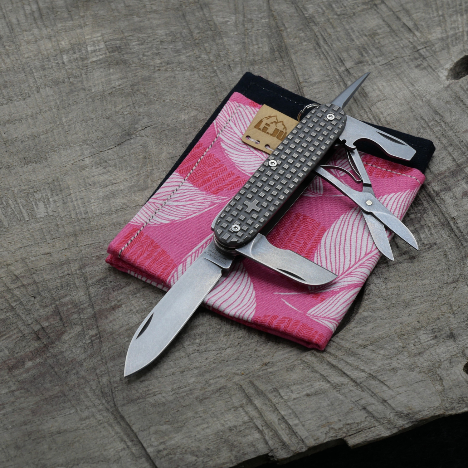 TITAN - Hardfragged used wash - Griffschalen oder montiertes Taschenmesser - Titan Grade 5  (Ti 6AI 4V)  - 93mm