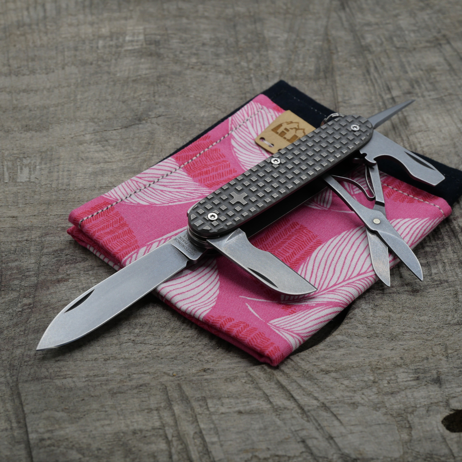 TITAN - Hardfragged used wash - Griffschalen oder montiertes Taschenmesser - Titan Grade 5  (Ti 6AI 4V)  - 93mm