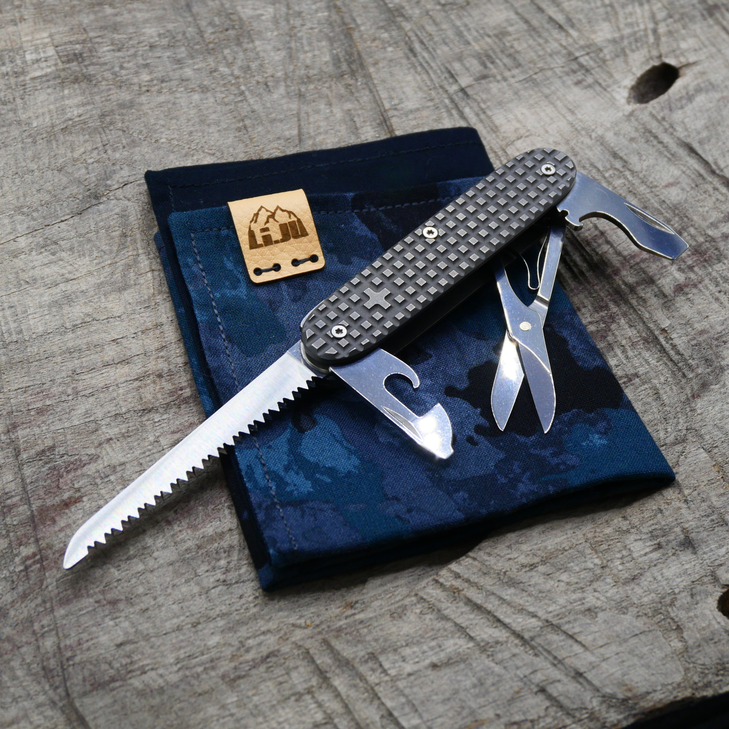 TITAN - HARDFRAGGED mit CLIP - used wash - BLADELESS - Titan Grade 5  (Ti 6AI 4V)  - 93mm