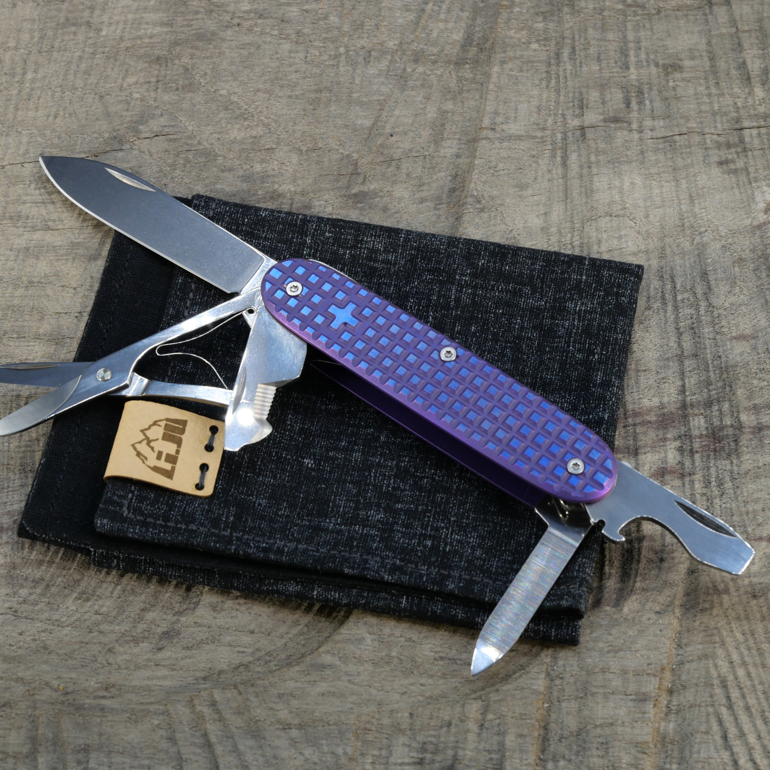 Li.JU MOD - TITAN - HARDFRAGGED - anodisiert - SYNERGY-X - Titan Grade 5  (Ti 6AI 4V)  - 93mm