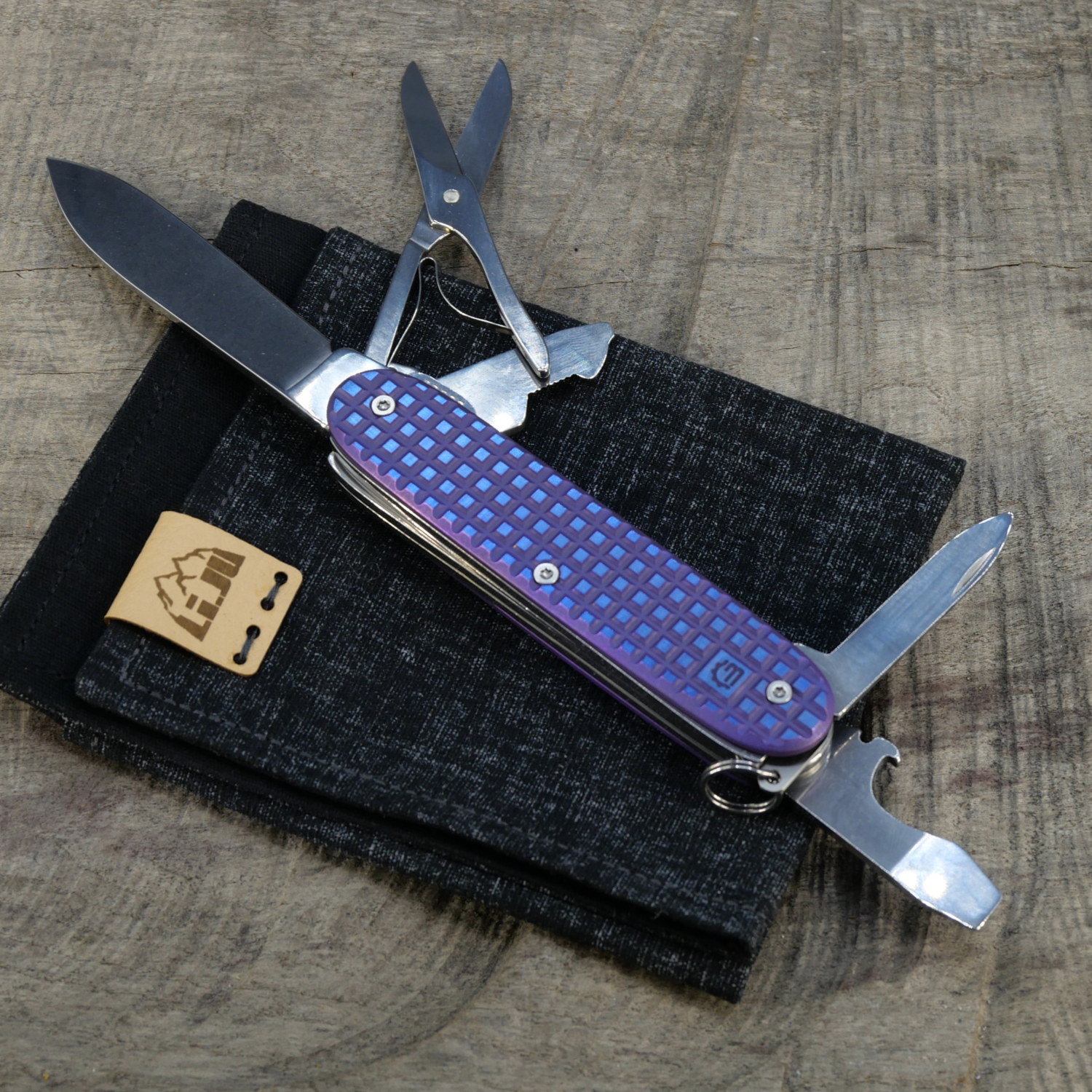 Li.JU MOD - TITAN - HARDFRAGGED - anodisiert - SYNERGY-X - Titan Grade 5  (Ti 6AI 4V)  - 93mm