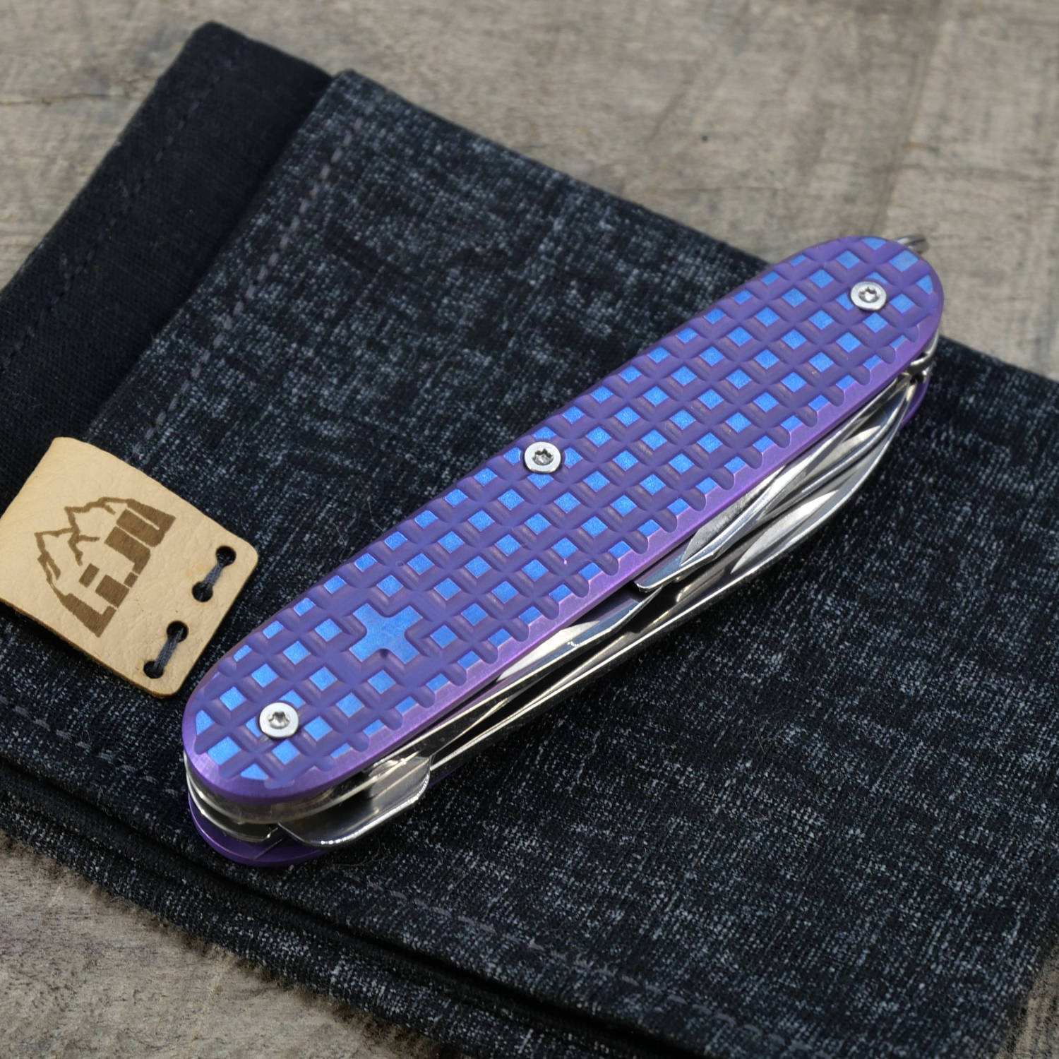 Li.JU MOD - TITAN - HARDFRAGGED - anodisiert - SYNERGY-X - Titan Grade 5  (Ti 6AI 4V)  - 93mm