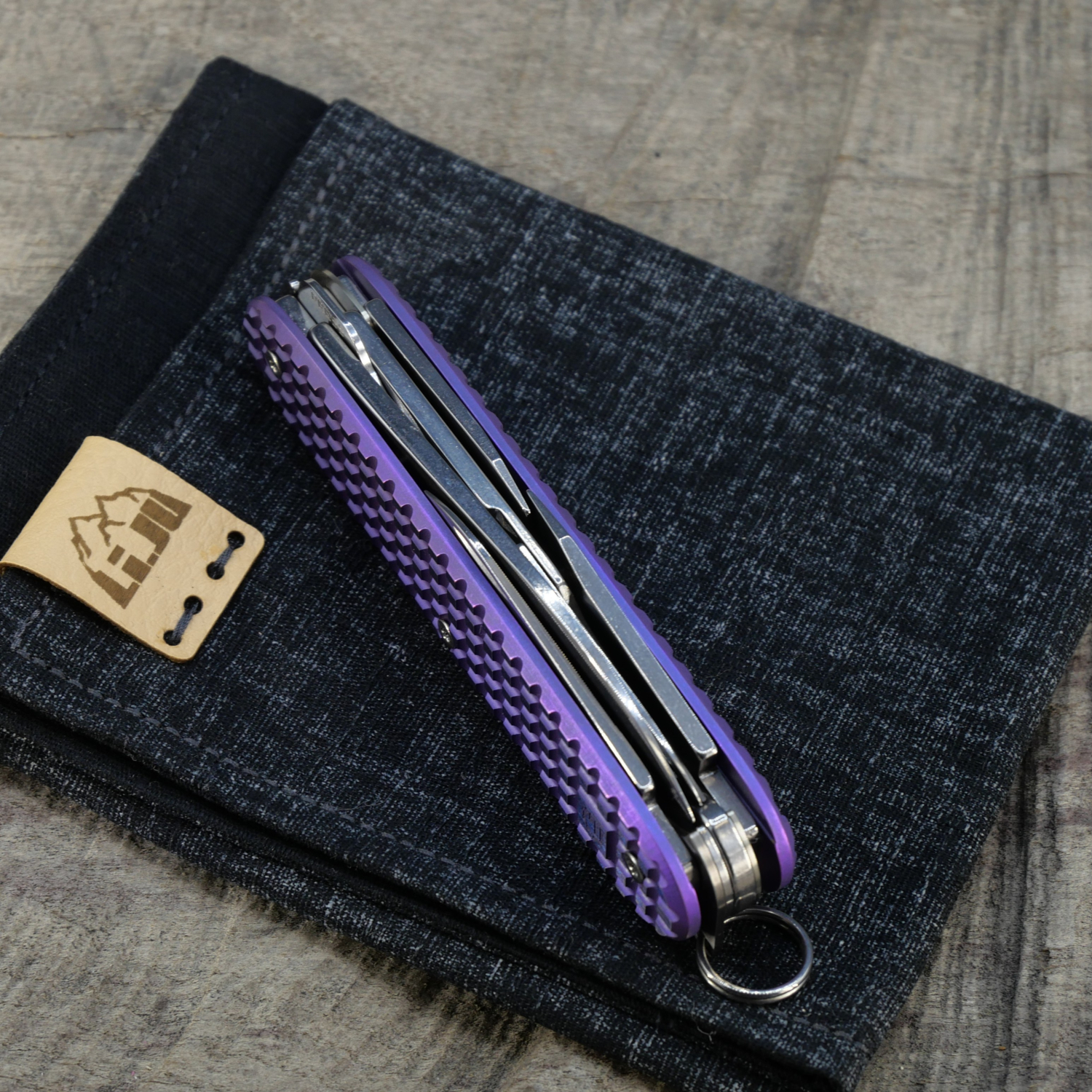 Li.JU MOD - TITAN - HARDFRAGGED - anodisiert - SYNERGY-X - Titan Grade 5  (Ti 6AI 4V)  - 93mm