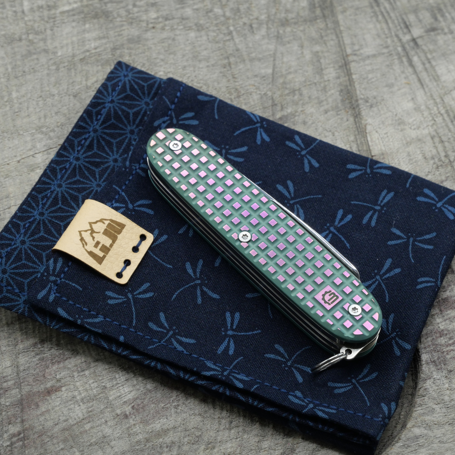 Li.JU MOD - TITAN - HARDFRAGGED - anodisiert, polished - PIONEER X - Titan Grade 5  (Ti 6AI 4V)  - 93mm