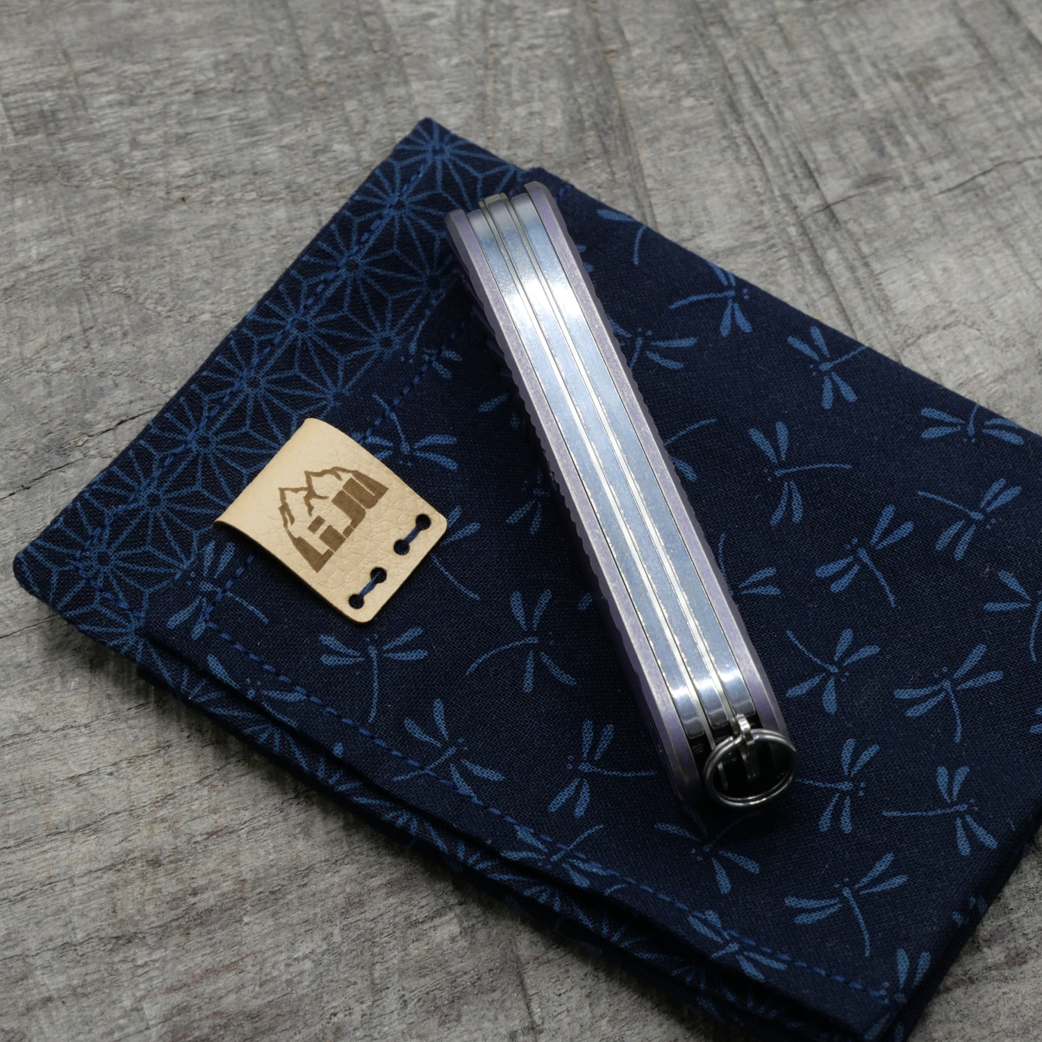 Li.JU MOD - TITAN - RISING - anodisiert, stonewashed - PIONEER X - Titan Grade 5  (Ti 6AI 4V)  - 93mm