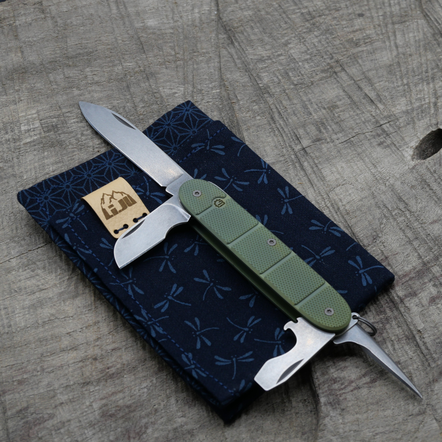 Li.JU MOD - TITAN - SPLITCON - anodisiert, stonewashed - ELECTRICIAN - Titan Grade 5  (Ti 6AI 4V)  - 93mm