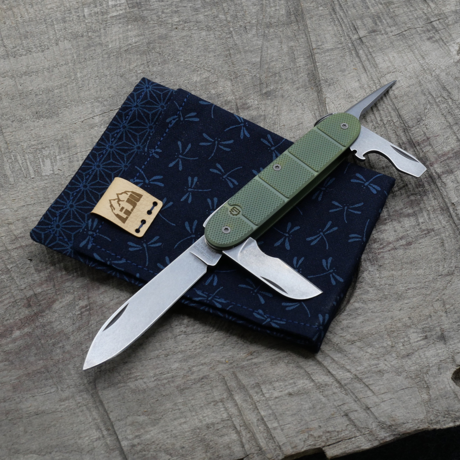 Li.JU MOD - TITAN - SPLITCON - anodisiert, stonewashed - ELECTRICIAN - Titan Grade 5  (Ti 6AI 4V)  - 93mm