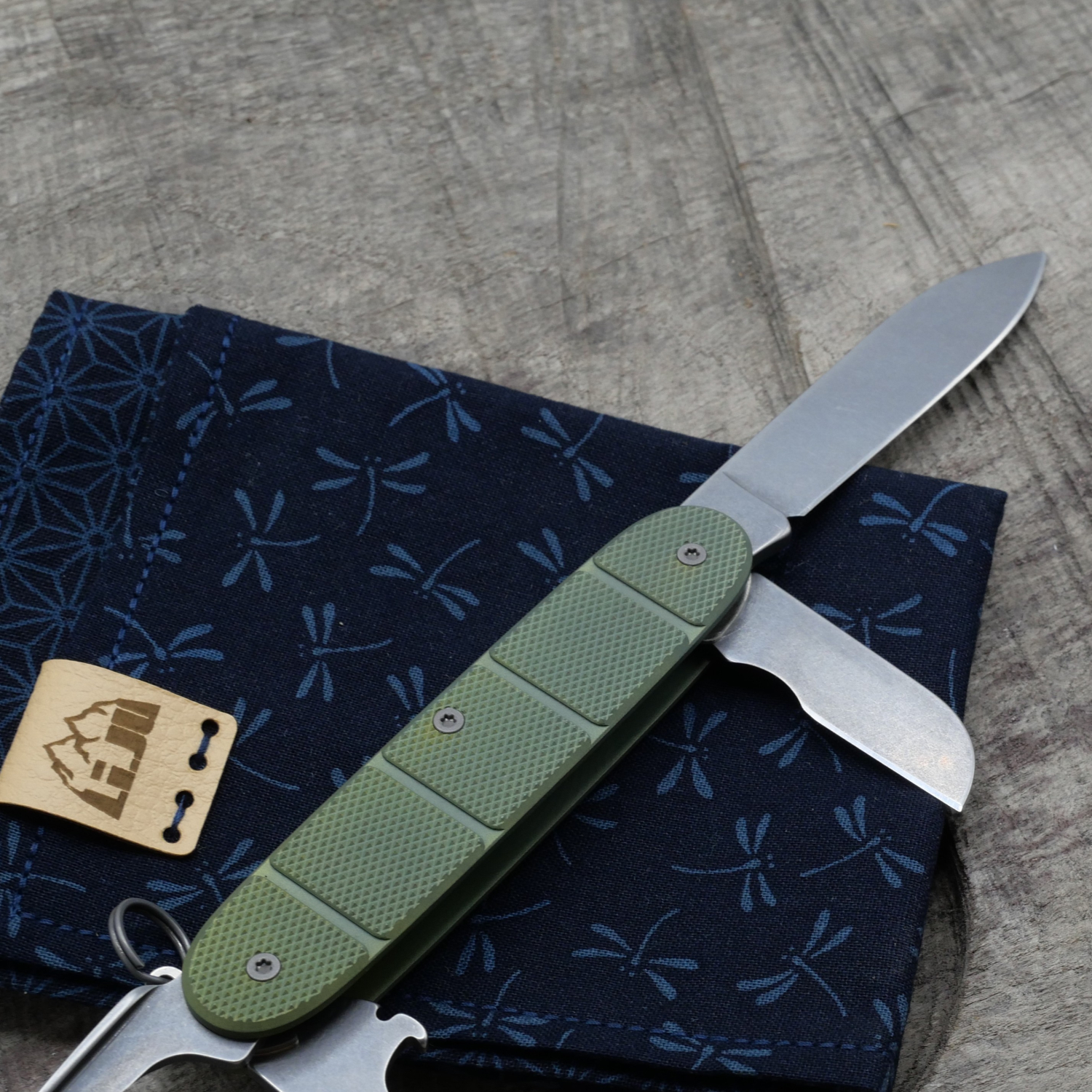 Li.JU MOD - TITAN - SPLITCON - anodisiert, stonewashed - ELECTRICIAN - Titan Grade 5  (Ti 6AI 4V)  - 93mm