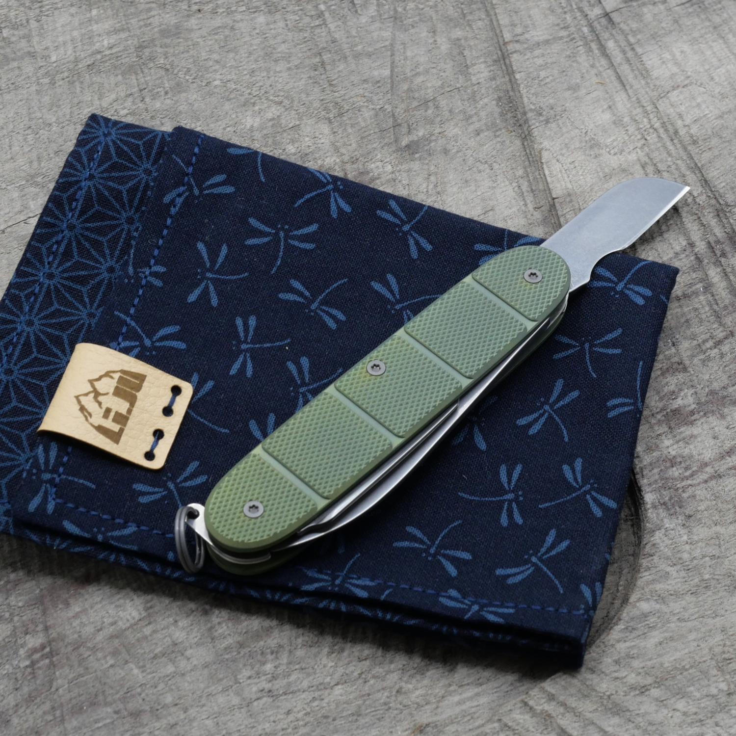 Li.JU MOD - TITAN - SPLITCON - anodisiert, stonewashed - ELECTRICIAN - Titan Grade 5  (Ti 6AI 4V)  - 93mm