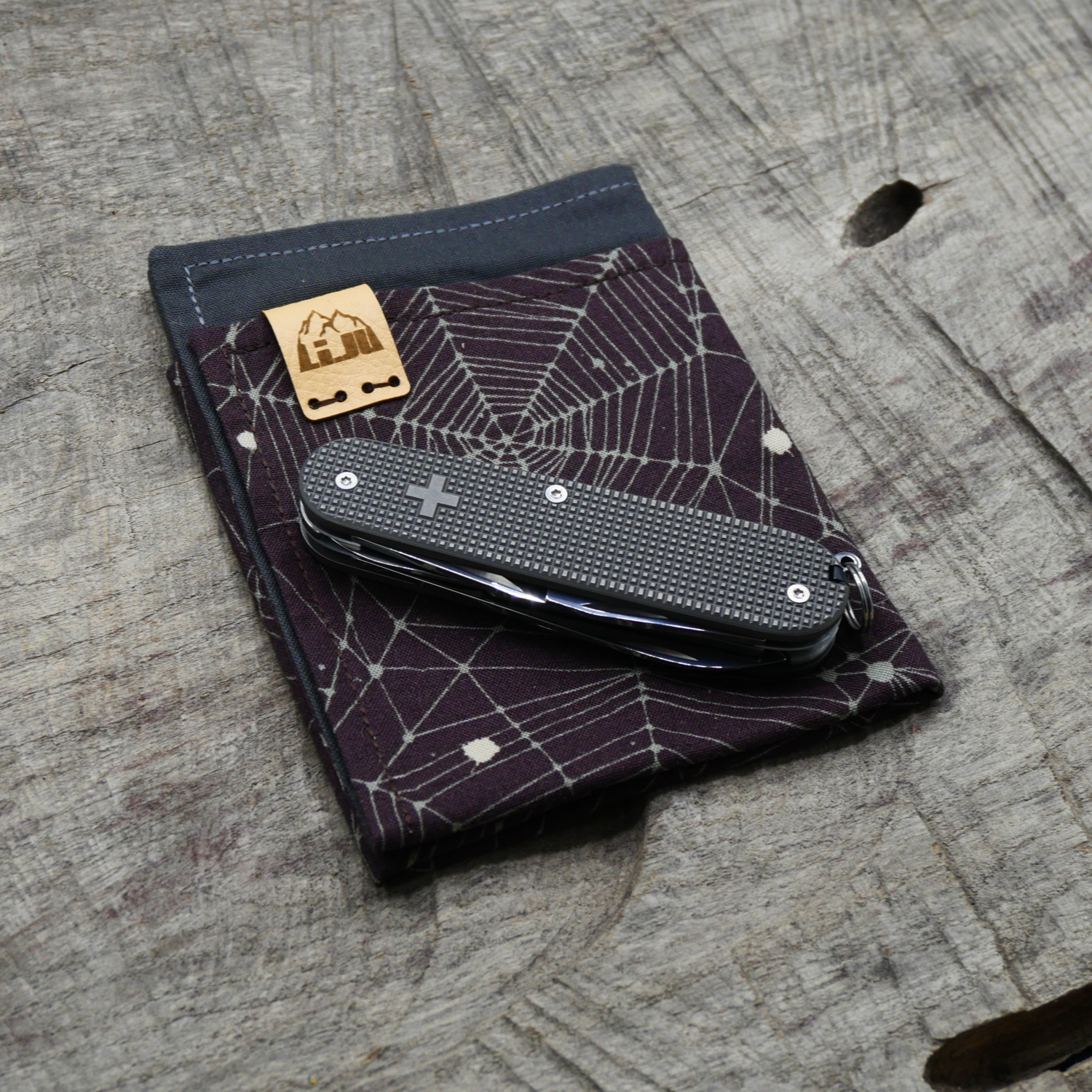 TITAN - OLDCROSS - dark wash - Griffschalen oder montiertes Taschenmesser - Titan Grade 5  (Ti 6AI 4V)  - 91mm